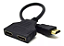 Divisor Extensor Splitter Hdmi Macho Para 2 Cabos Fêmeas 1x2 - Imagem 1
