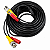 Cabo Pronto Para Cftv 10 Metros Com Conectores Bnc E P4 - Imagem 1