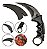 Canivete Karambit Luatek Slk-d18 Cs Go Bainha Curvado - Imagem 5