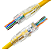 Kit 100 Conector Rj45 Vazado De Passagem Ez Crimp Cat5e Ouro - Imagem 5