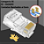 Kit 100 Conector Rj45 Vazado De Passagem Ez Crimp Cat5e Ouro - Imagem 6