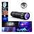 Mini Lanterna 9 Led Uv Luz Negra Detecção Notas Com Pilhas - Imagem 3