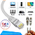Cabo De Rede Blindagem Ftp Cat6 Rj45 5 Metros 1000mbps - Imagem 3