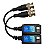 Video Conversor Balun Passivo Engate Rápido 8mp Full Hd - Imagem 1