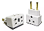 Adaptador Todas Tomadas Padrão Novo Antigo Benjamin Bob - Imagem 1