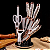 Jogo De Facas 9 Peças Aço Inox Com Suporte Em Acrílico - Imagem 6