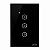 Interruptor Inteligente Wifi Wirelles 3 Botões Alexa Preto - Imagem 1