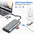 Hub Adaptador 11 Em 1 Hdtv Vga Rj45 Usb 3.0 Audio 4k Ultra - Imagem 2