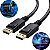 Cabo Displayport X Dp 3 Metros 60hz - 240hz Full Hd Gamer - Imagem 1