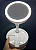 Espelho De Maquiagem Make C/ Luz Led Dobrável De Mesa - Imagem 6
