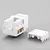 Kit C/ 20 Conector Rj45 Utp Femea Cat6 Branco Keystone - Imagem 5
