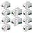 Kit C/ 10 Conector Rj45 Utp Femea Cat6 Branco Keystone - Imagem 1