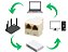 5 Conector Duplicador Cabo De Rede Rj45 1 Femea X 2 Femea - Imagem 1