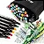 Kit De Canetinhas Marcador 48 Cores Permanente Ponta Dupla Multicolorido - Imagem 8