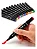 Kit De Canetinhas Marcador 48 Cores Permanente Ponta Dupla Multicolorido - Imagem 3