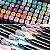 Kit De Canetinhas Marcador 48 Cores Permanente Ponta Dupla Multicolorido - Imagem 4