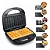Mini Maquina Grill Sanduicheira Waffle Nozes 6 Em 1 - 110v - Imagem 2
