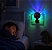 Abajur Luminária Colorida De Parede Infantil Morcego 110/220v - Imagem 2