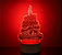 Luminária LED 3D RGB de Mesa Tomate Happy Birthday em Acrílico com USB - Imagem 3