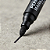 Canetão Marcador Permanente Preto Ponta Grossa Tinta Acrílica Resistente à Água - Imagem 4