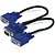 Cabo Y Duplicador 1 Vga X 2 Vga Ligue Seu Pc Em 2 Monitores - Imagem 2