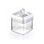 Pote Hermetico Crystal Quadrado 1,1 litros Injeplastec - Imagem 2