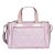 Bolsa Maternidade Anne Masterbag Com Bolso Térmico Manhattan Rosa/Branco - Imagem 4