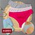 kit 5 Calcinha de Algodão Tanga Leticia Especial 4 Mescla 1 Lisa - 60 - Imagem 1