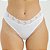 Calcinha de Algodão Tanga Renda Isabela Branco 25BR - Imagem 1