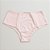 Calcinha de Algodão Tanga Lateral e Frente Dupla Plus Emily Rosa Bebe 54-BB - Imagem 1