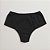 Calcinha de Algodão Tanga Lateral e Frente Dupla Plus Emily Preto 54-PR - Imagem 1