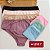 Kit Semaninha 7 Calcinhas de Algodão Tanga Alta Sortida 40 - Imagem 1