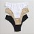 Kit de 3 Calcinhas De Algodão Tanga Boreale Preta Branca Chocolate K3-36-PBC - Imagem 1