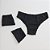 Kit de 3 Calcinhas De Algodão Tanga Boreale Preto K3-36-PR - Imagem 1