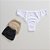 Kit de 3 Calcinhas De Algodão Tanga Delicatta Preta Branca Chocolate K3-02-PBC - Imagem 2