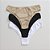 Kit de 3 Calcinhas De Algodão Tanga Delicatta Preta Branca Chocolate K3-02-PBC - Imagem 1