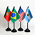 Bandeira de mesa com pedestal 25cm Personalizadas - Imagem 1