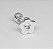 Piercing Flor cravejado Tragus - Prata 925 - Imagem 1