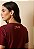 Camiseta Feminina Dry Fit - Logo Dourado Oversized - Burgundy - Imagem 3