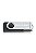 PEN DRIVE TWIST USB 2.0  PRETO E PRATA 16GB - Imagem 2