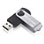 PEN DRIVE TWIST USB 2.0 PRETO E PRATA 32GB - Imagem 1