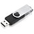 PEN DRIVE TWIST USB 2.0 PRETO E PRATA 32GB - Imagem 3