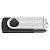 PEN DRIVE TWIST USB 2.0 PRETO E PRATA 32GB - Imagem 2