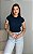TSHIRT (RIBANA CANELADA) TAM U- AZUL MARINHO - Imagem 3