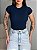 TSHIRT (RIBANA CANELADA) TAM U- AZUL MARINHO - Imagem 2