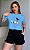 CROPPED MICKEY MOUSE TAM.U - AZUL CANDY - Imagem 1