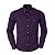 Camisa Ralph Lauren Masculina Custom Fit Quadriculada Roxa - Imagem 1