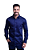 Camisa Boss Masculina Slim Fit Stetch Azul Marinho - Imagem 1