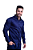 Camisa Boss Masculina Slim Fit Stetch Azul Marinho - Imagem 2