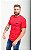 Camiseta Hugo Boss Masculina Regular Fit Logo Borracha Vermelha - Imagem 3